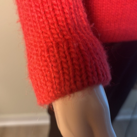 Carolina Herrera Red Wool Sweater XSmall - Picture 3 of 7